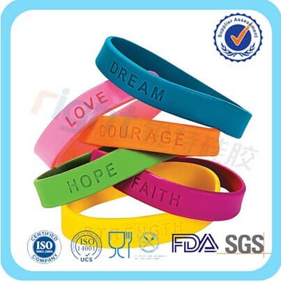 Colorful Custom Silicone Bracelet Wristband